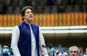 Pakistan Prime Minister Imran Khan protests to the U.S. about alleged interference.