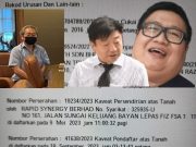 YNH Property assets seized; from left to right; Yu Kuan Chon, Yu Kuan Huat and Chan Weng Fui, aka Daniel Chan