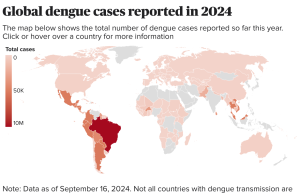 Argentina Dengue Epidemic Hits 215,885 Cases Medical workers in protective gear treat patients in a crowded Argentine health center during the 2024 dengue outbreak.
