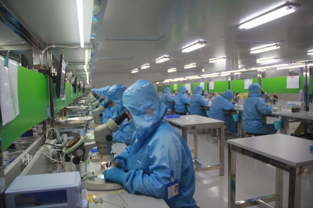 Rows of chemical reactors in a Chinese pharmaceutical factory sit idle during coronavirus lockdowns, highlighting the global drug supply chain crisis.