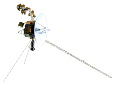 Voyager 1 Halts Data Transmission After 46 Years Voyager 1 spacecraft drifting through interstellar space with Earth in the distance