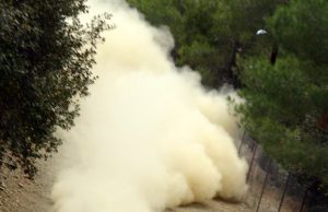 Hungary Rally Crash Kills 4 Spectators, Injures 8 Rally car slides off forest road as spectators scramble for safety amid dust and debris
