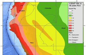 7.2 Quake Hits Peru Coast, Injures 23 Coastal Peru village with cracked walls and residents gathering after the 7.2 quake