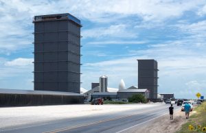 SpaceX Catches Starship Booster With Launch Tower Arms SpaceX Starship rocket booster caught by the arms of the launch tower at the Starbase facility in Texas during a test flight.