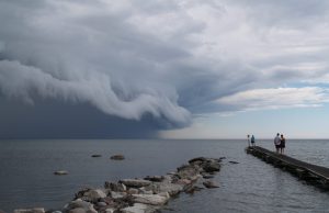 Ten Dead as Severe Storms Hit Central Russia Aerial view of damaged buildings and debris after severe storms swept through central Russia