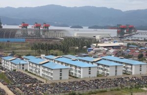 Nickel Smelter Fire Kills 18, Injures 41 in Indonesia Firefighters battling a blaze at a nickel smelter plant in Morowali, Central Sulawesi, Indonesia, with smoke billowing into the sky.