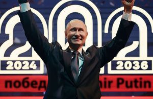 Putin Wins 2024 Russian Election with 88% Vote Vladimir Putin casting his ballot at a polling station during the 2024 Russian presidential election